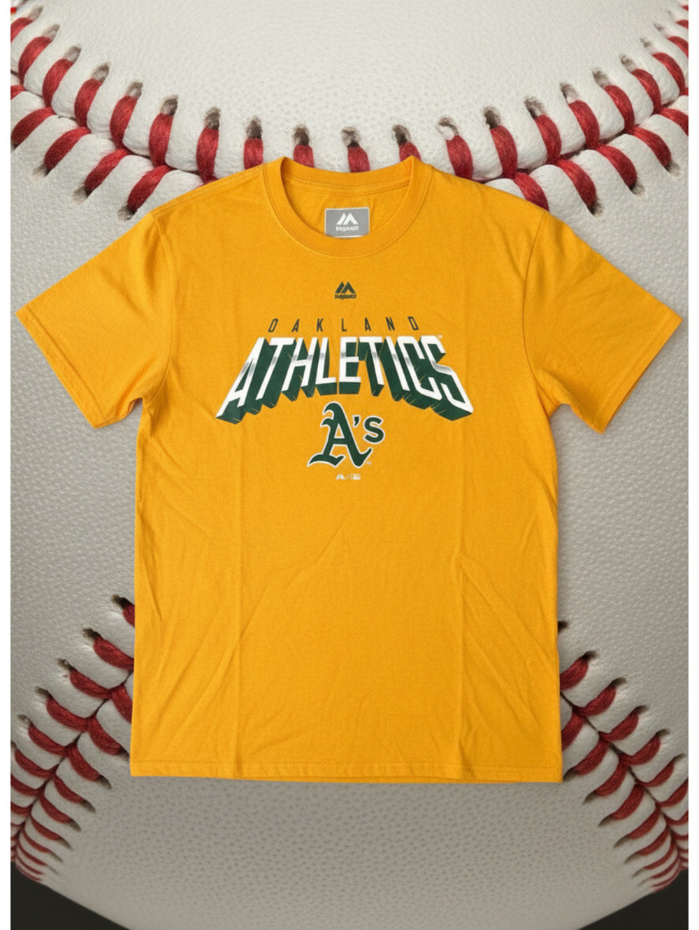 Oakland Athletics MLB Gold Short Sleeve T-Shirt - Youth Small